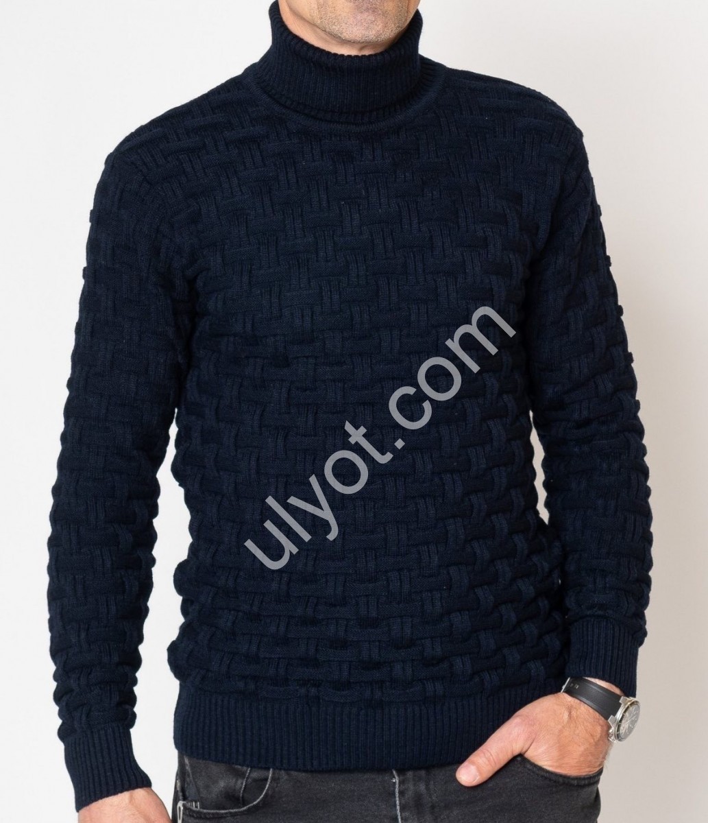 СВІТЕР (L-2XL) ЧОРНИЙ M602