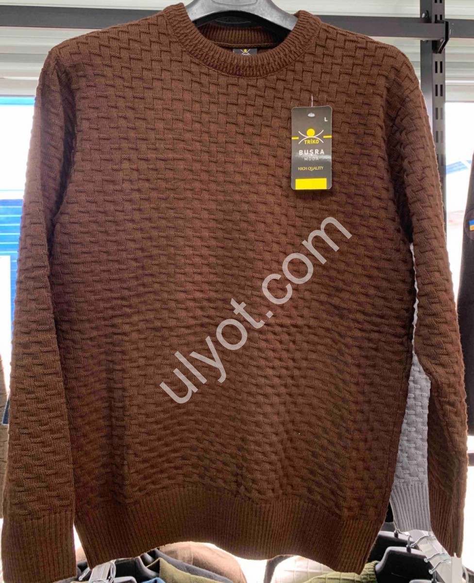 СВИТЕР (L-2XL) КИРПИЧ M953