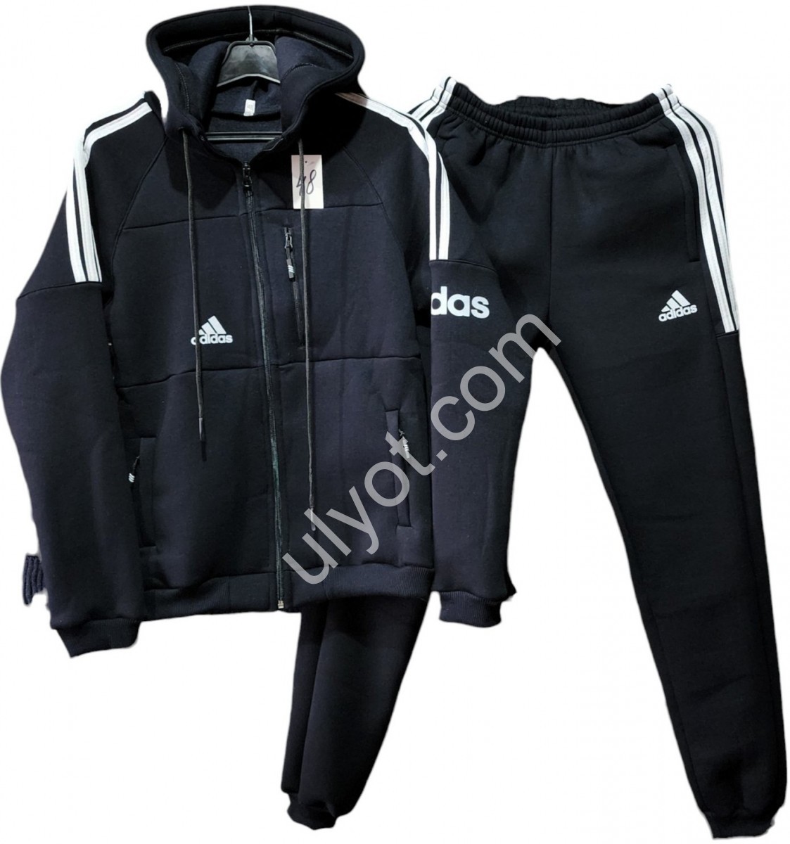 СПОРТ.КОСТЮМ A01 (11-16ЛЕТ) ФЛИС МАНЖЕТ Т.СИНИЙ 