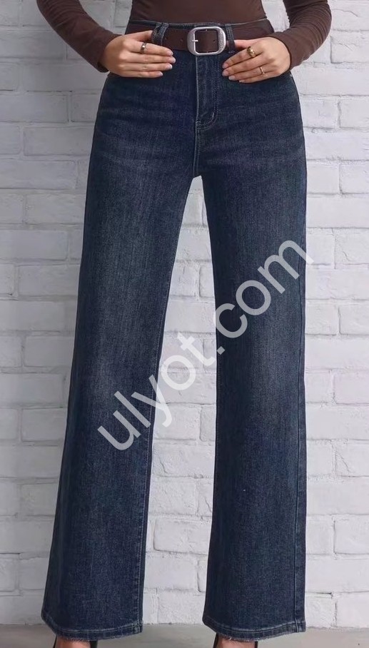 ДЖИНСЫ M.SARA (XS-XL) Т.СИНИЙ 3515-3H