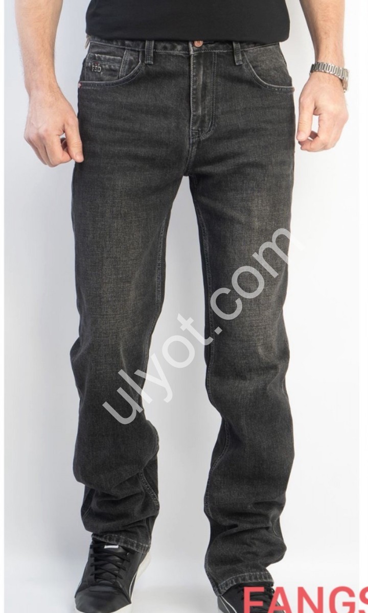ДЖИНСЫ FANGSIDA (32-38) ГРАФИТ 8855