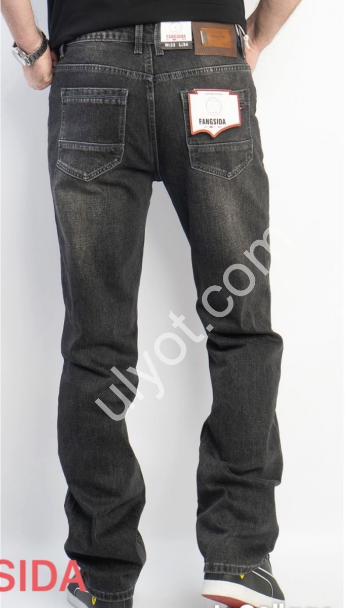 ДЖИНСЫ FANGSIDA (32-38) ГРАФИТ 8855