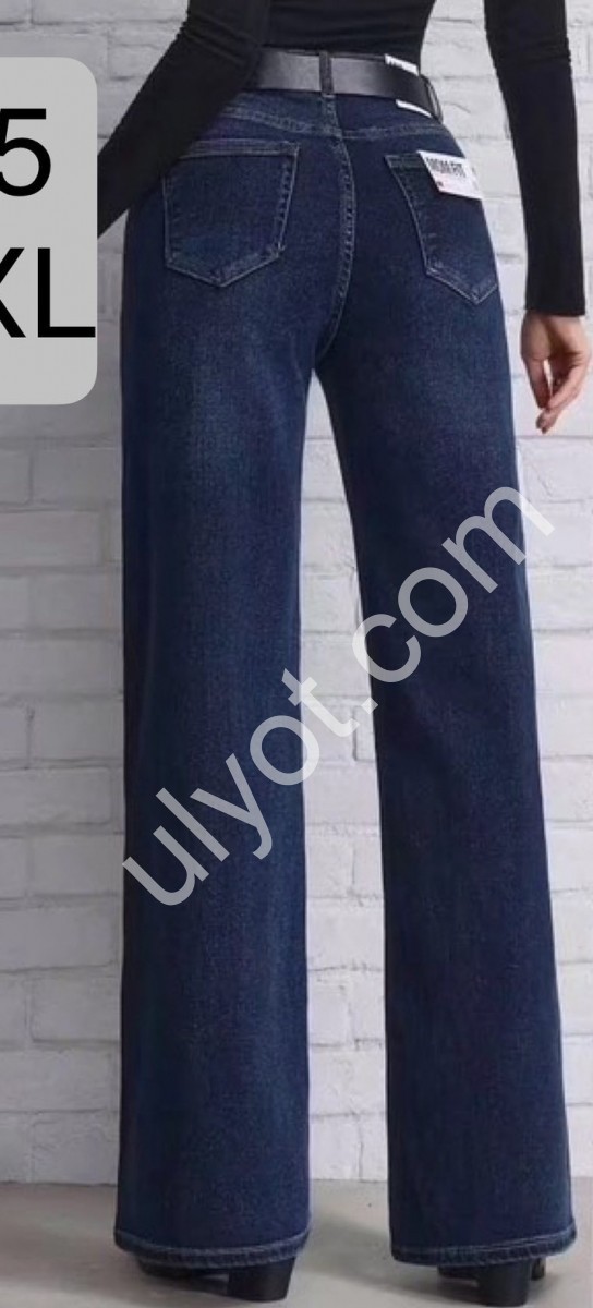 ДЖИНСЫ M.SARA (XS-XL) Т.СИНИЙ 3525