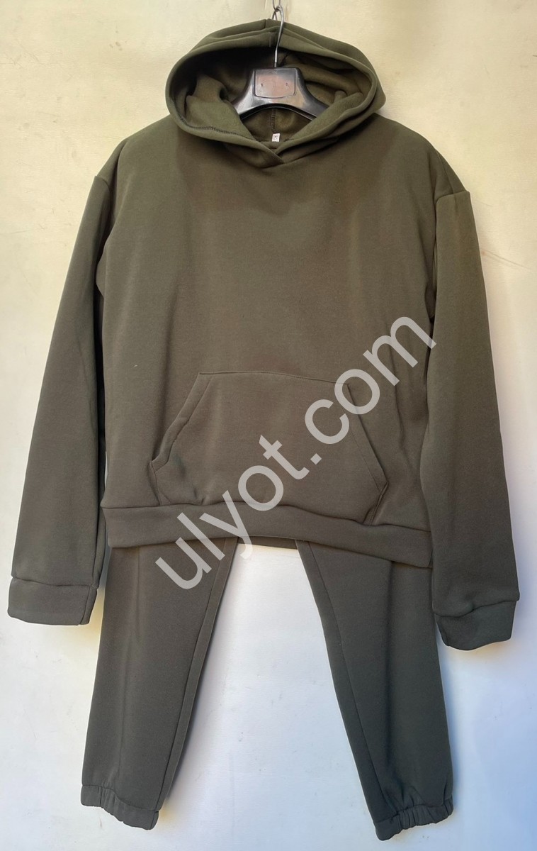 СПОРТ.КОСТЮМ (50-56) ХУДИ ОЛИВКА 