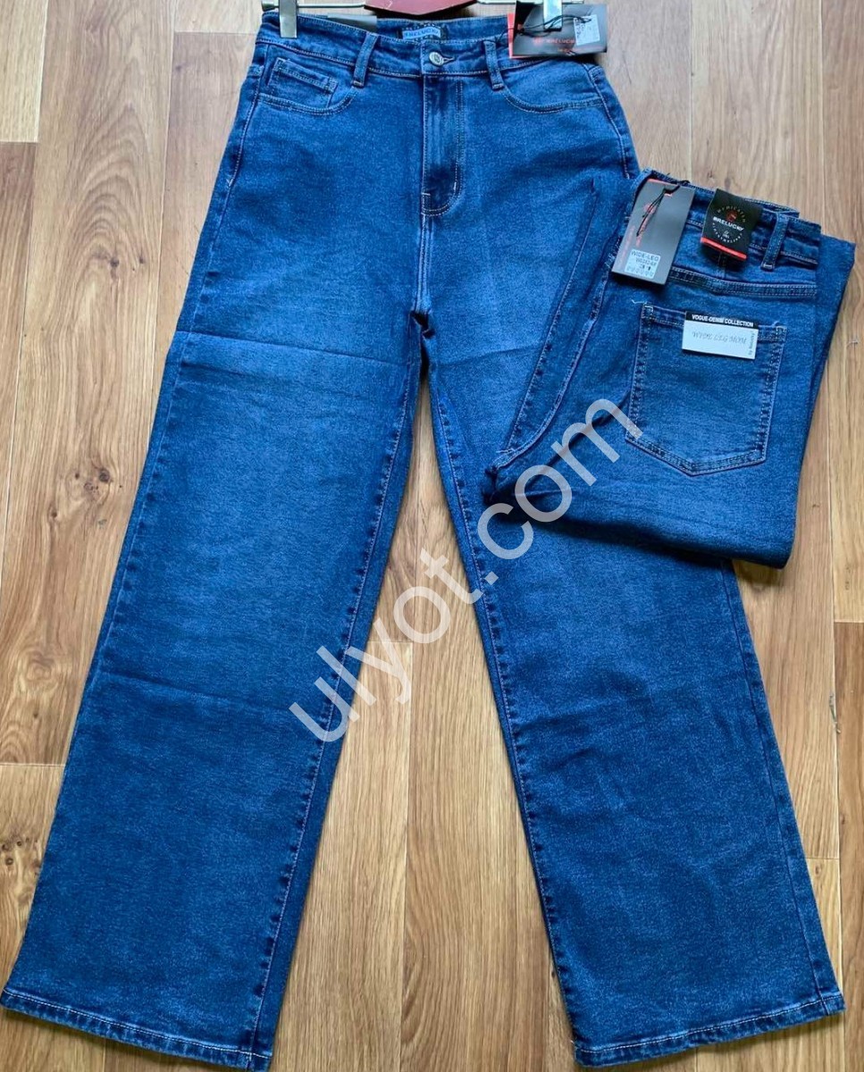 ДЖИНСЫ RELUCKY (28-33) БАЙКА Т.СИНИЙ W0382-6