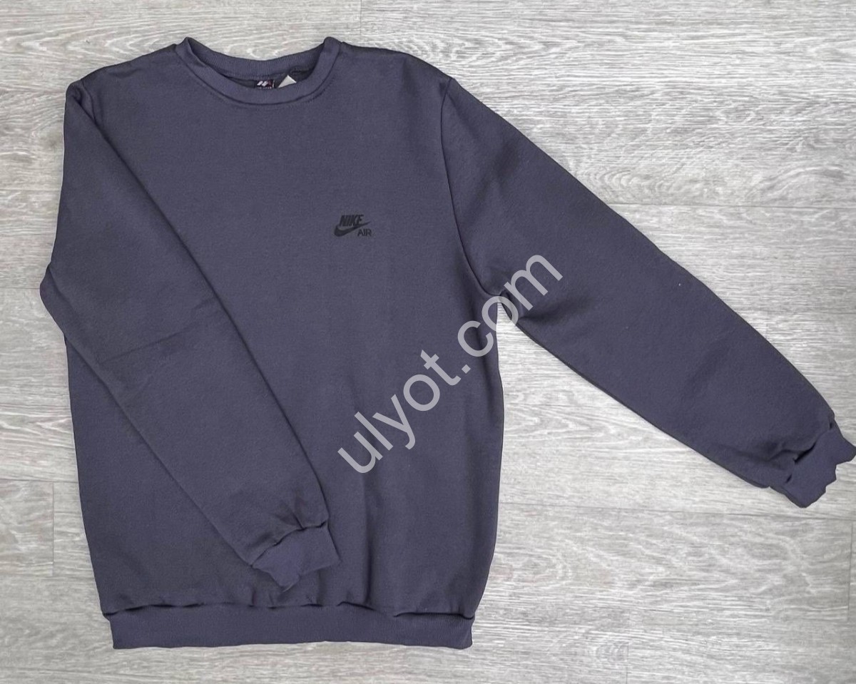 СВИТШОТ N02 (XL-5XL) ФЛИС СЕРЫЙ 460