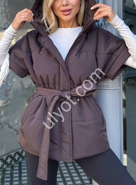 ЖИЛЕТКА (42-52) ШОКОЛАД 01045