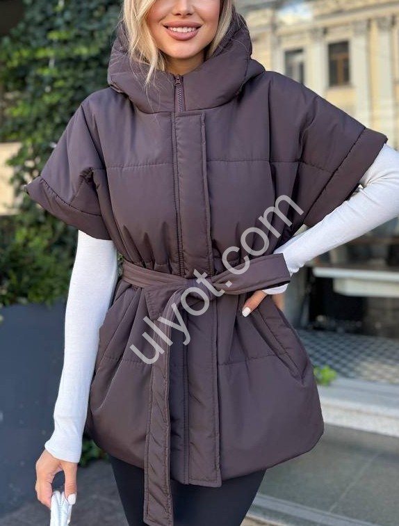 ЖИЛЕТКА (42-52) ШОКОЛАД 01045