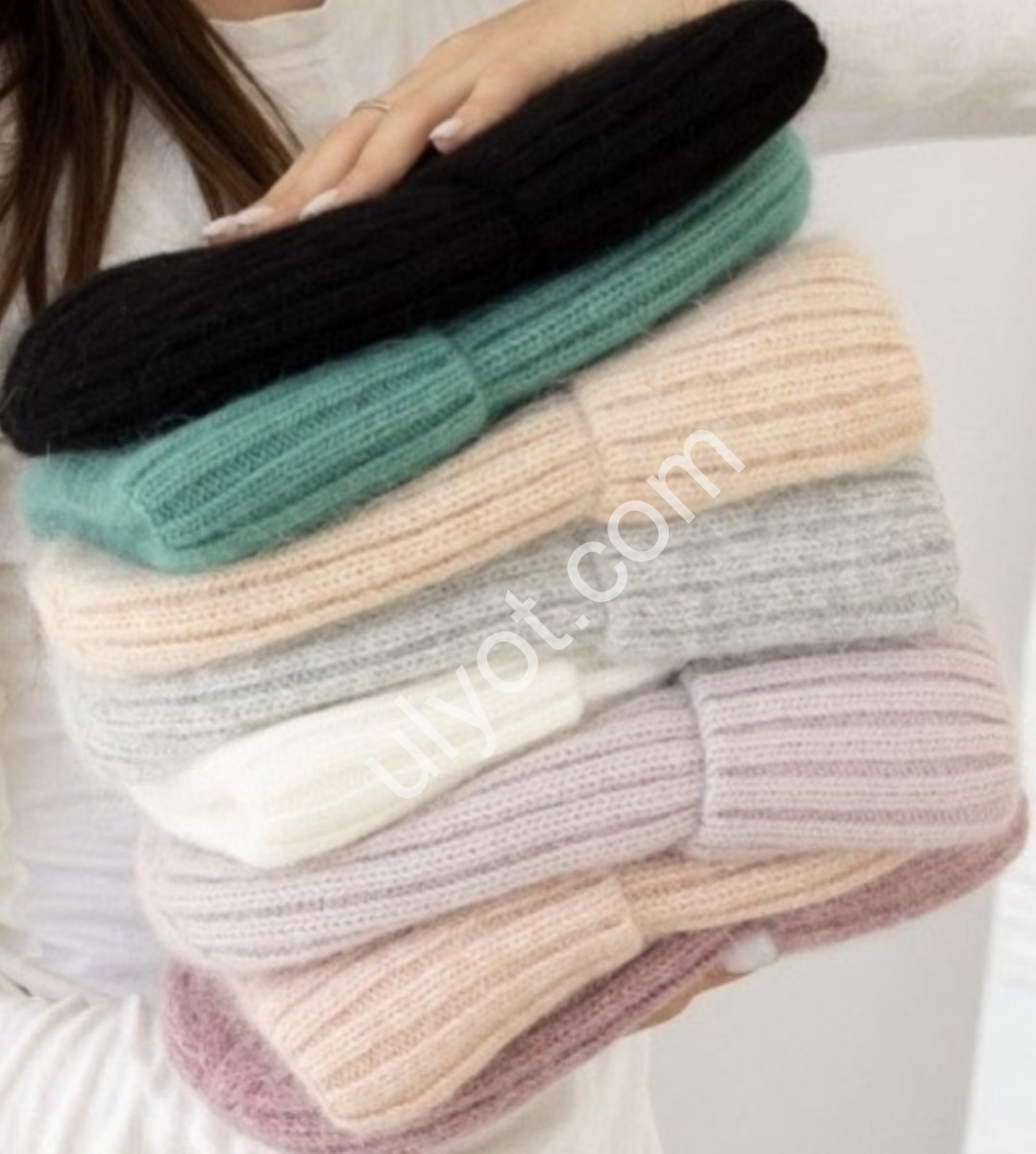 ШАПКА АНГОРА7 (ONE SIZE 56-58) ФЛИС МИКС 