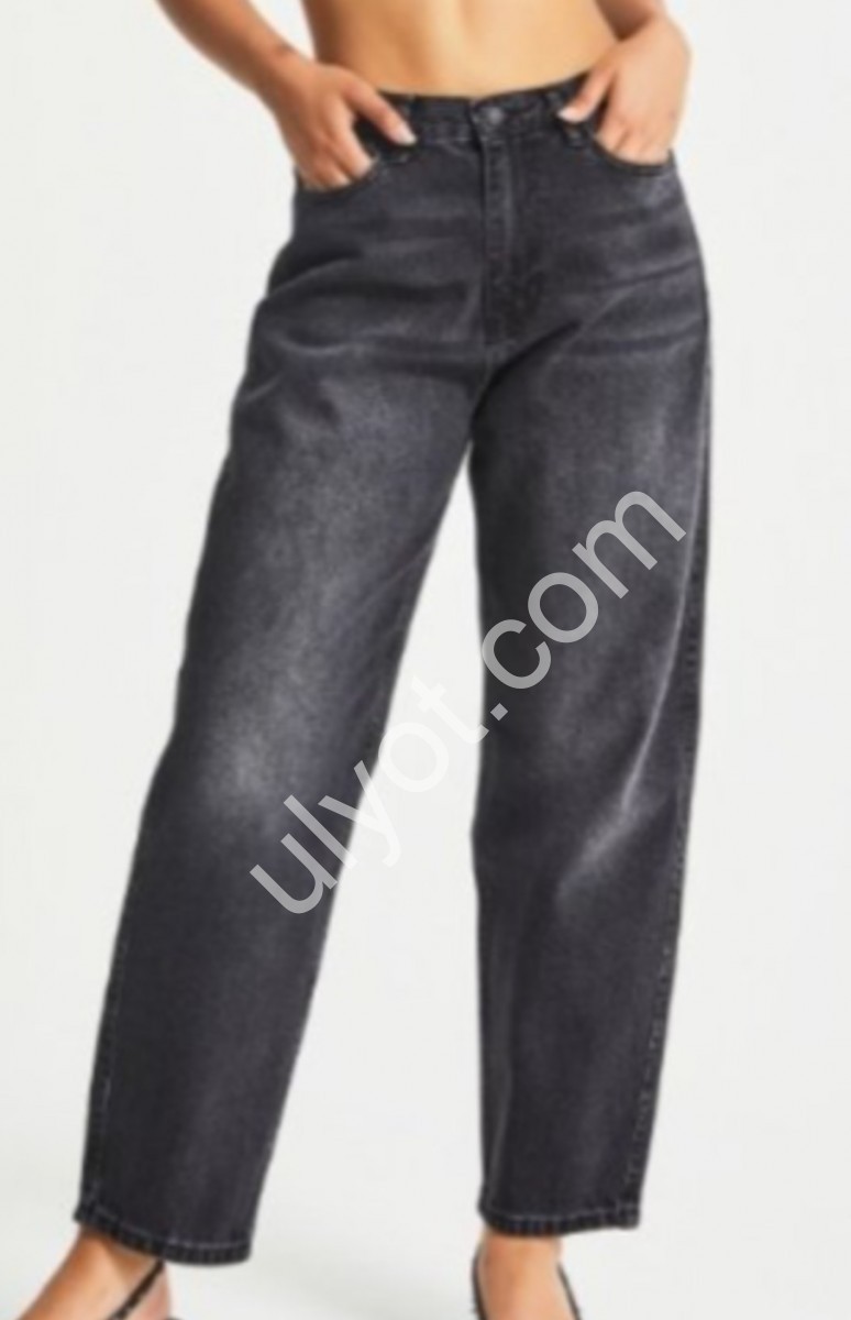 ДЖИНСЫ IT'S BASIC (38-48) ГРАФИТ 4145/2w5/1