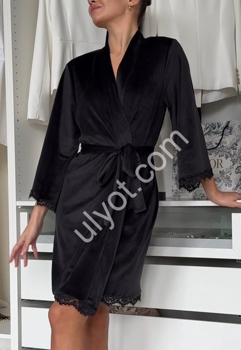 ХАЛАТ (42-52) ЧОРНИЙ 757