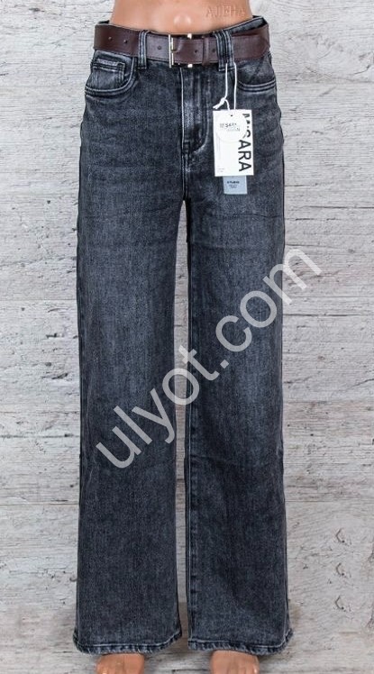 ДЖИНСЫ M.SARA (XS-XL) ГРАФИТ 2091-B