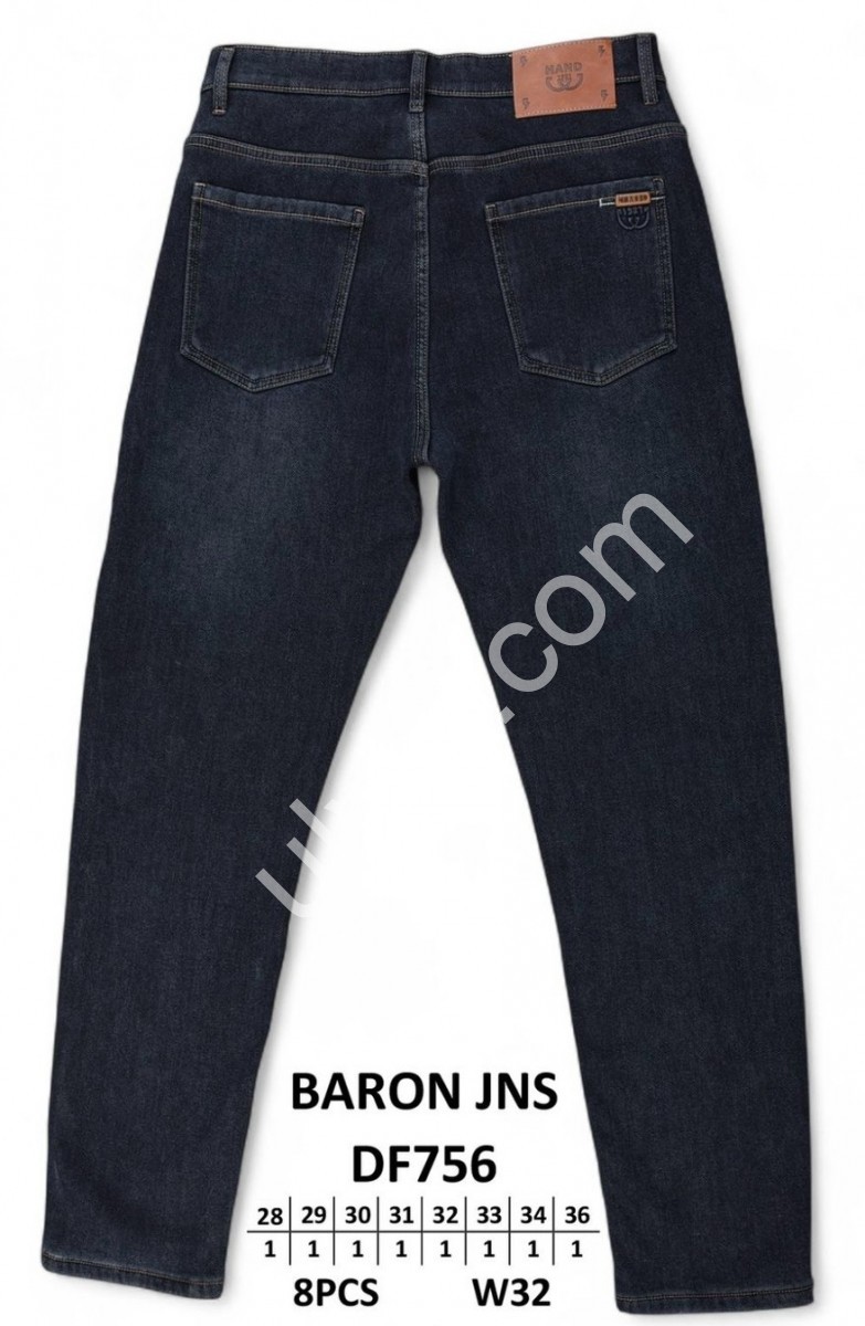 ДЖИНСИ BARON (28-36) ФЛІС Т.СІНІЙ DF756