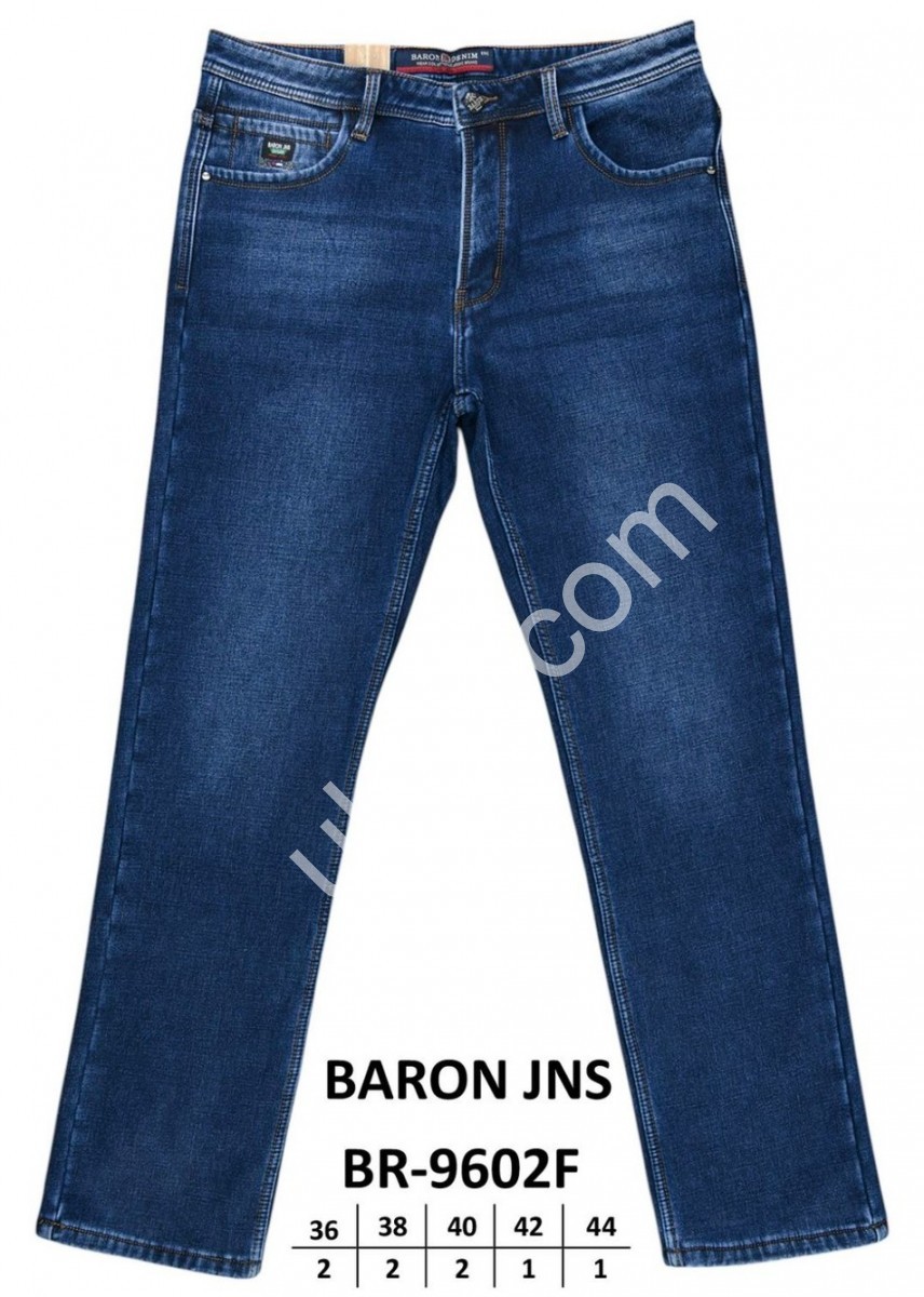 ДЖИНСИ BARON (36-44) ФЛІС Т.СИНІЙ BR9602F
