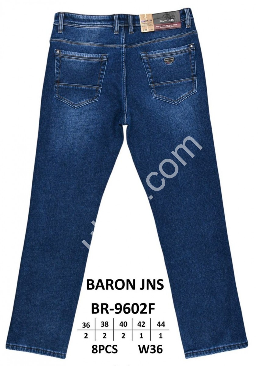 ДЖИНСИ BARON (36-44) ФЛІС Т.СИНІЙ BR9602F