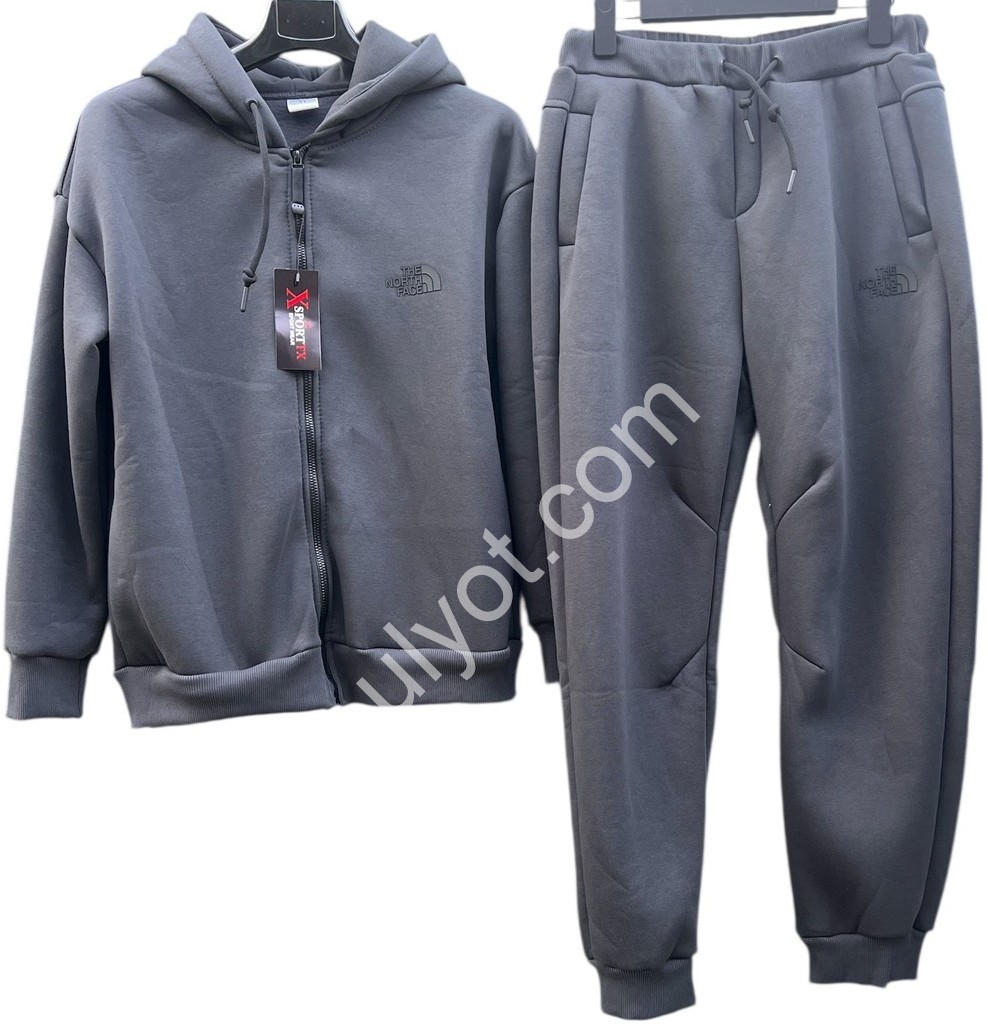 СПОРТ.КОСТЮМ T48 (48-56) ФЛІС МАНЖЕТ ГРАФІТ