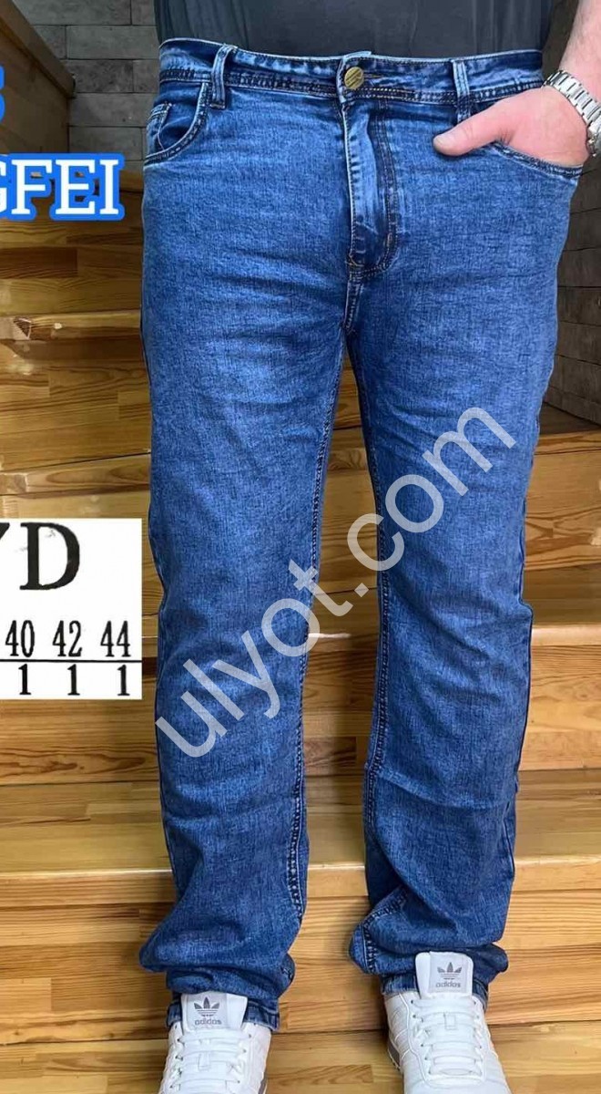 ДЖИНСИ LONGFEI (34-44) Т.СИНІЙ 397D
