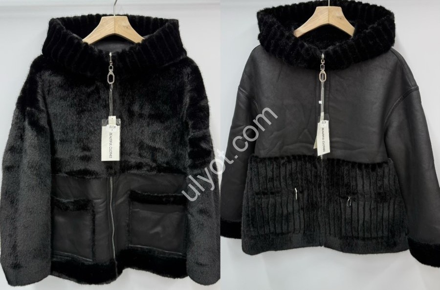 ДУБЛЕНКА ДВОХСТОРІННЯ (L-XL) МІКС B-03