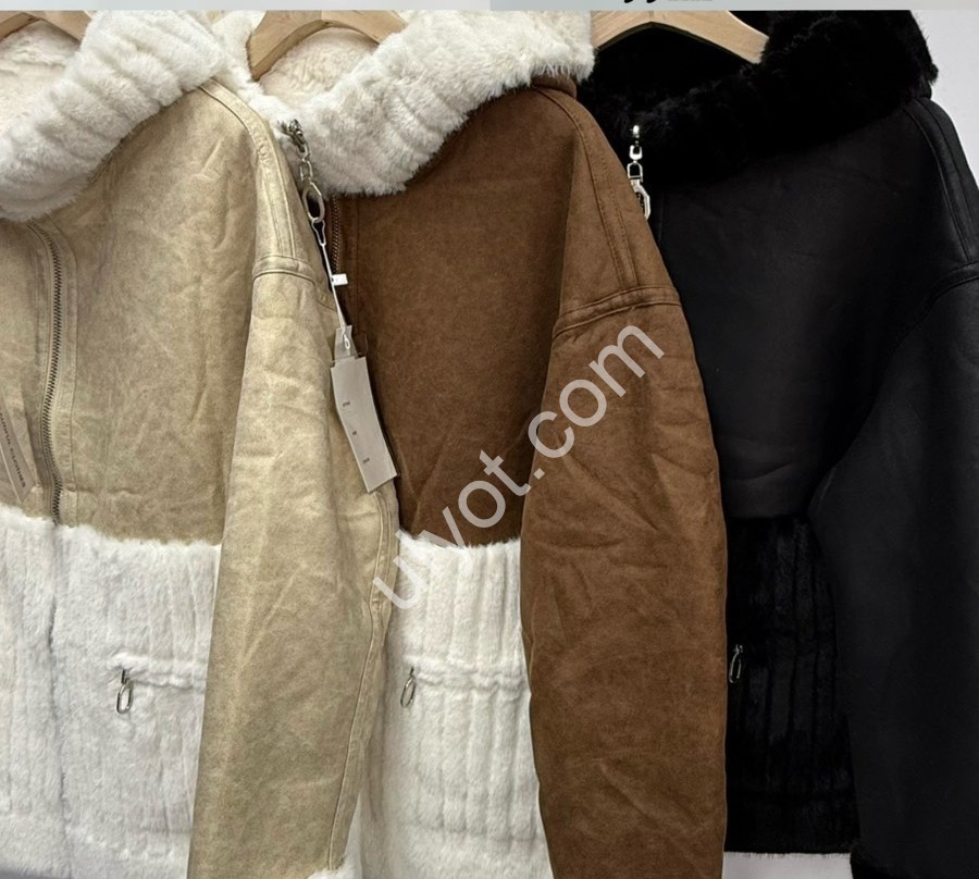 Фото 1 ДУБЛЕНКА ДВОХСТОРІННЯ (L-XL) МІКС B-03