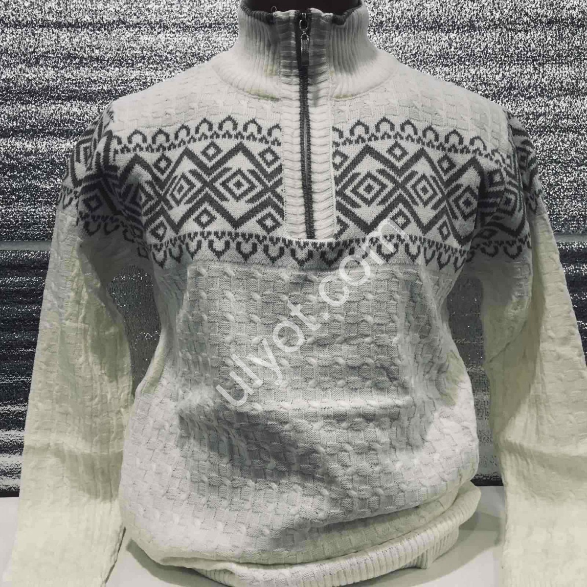 СВИТЕР AYZ (M-XL) МОЛОКО 614