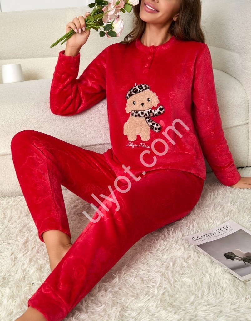 ПИЖАМА СОБАЧКА (M-3XL) КРАСНЫЙ 70373