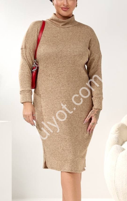 ПЛАТЬЕ (48-58) БЕЖ 0354