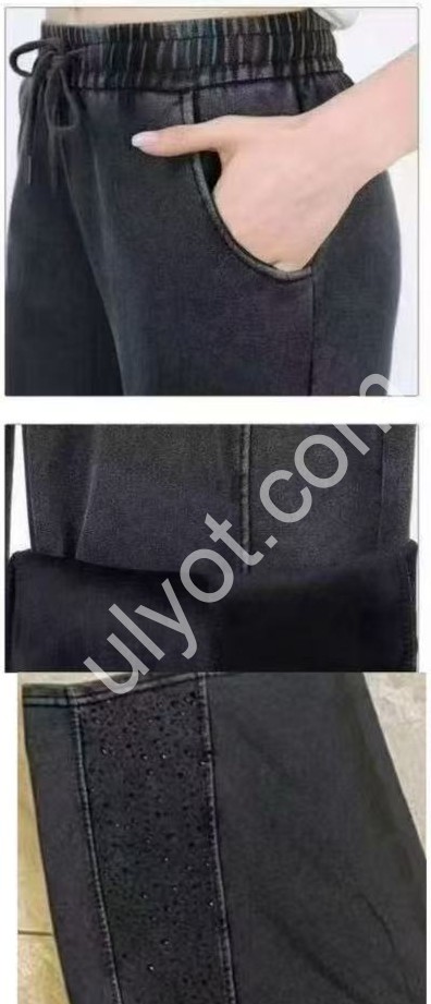 Фото 1 ШТАНЫ (S-4XL) МЕХ ГРАФИТ 2139