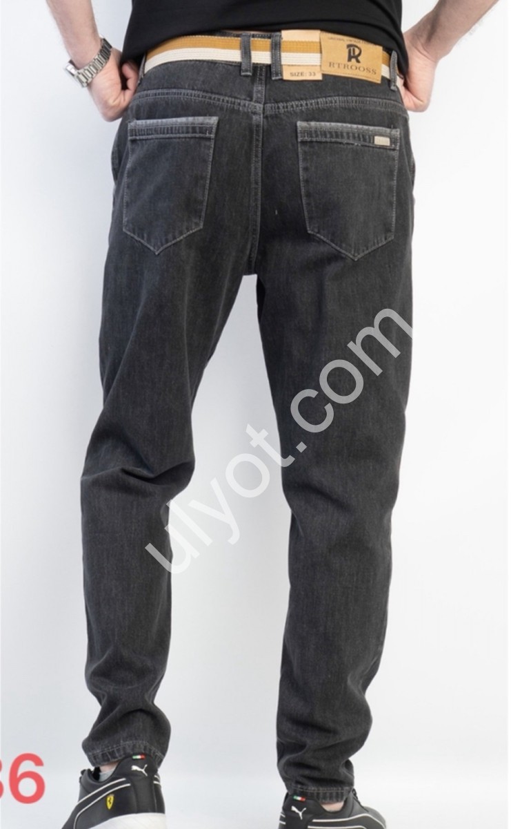 ДЖИНСЫ RTROOSS (30-36) ГРАФИТ 8132