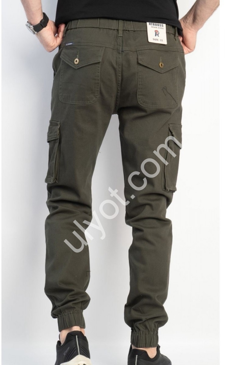 ДЖИНСИ RTROOSS (32-36) КАРГО ХАКІ 8079-2
