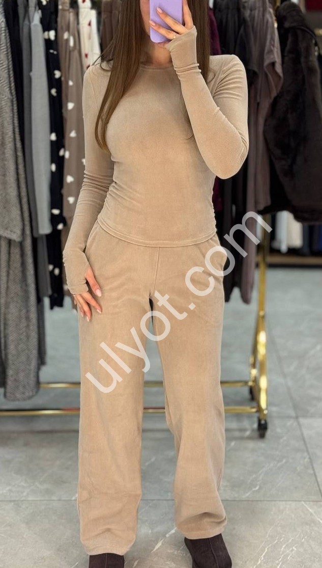 КОСТЮМ (42-48) ФЛИС БЕЖ 3123