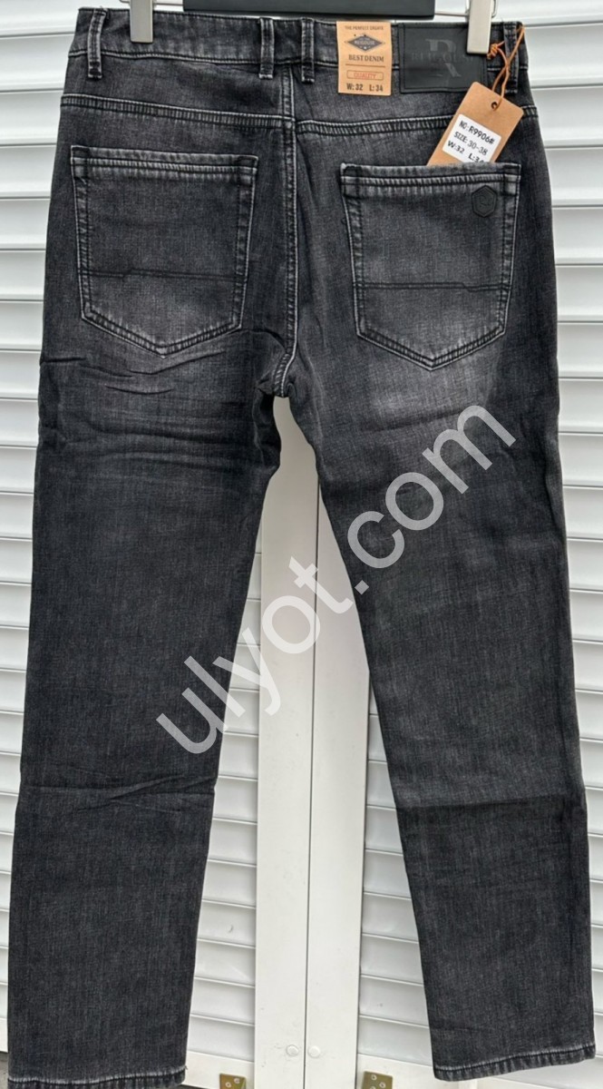 ДЖИНСЫ REIGOUSE (30-38) ФЛИС ГРАФИТ 9906