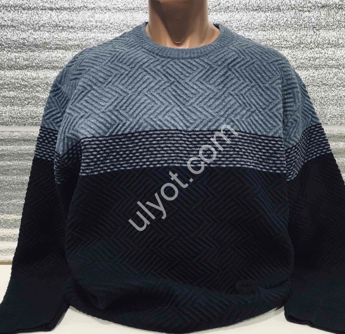 СВИТЕР DEVANTI (3XL-5XL) Т.СИНИЙ 72178-1