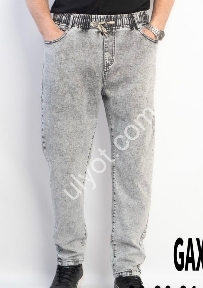 ДЖИНСЫ GAXGAX (29-38) СЕРЫЙ 1227
