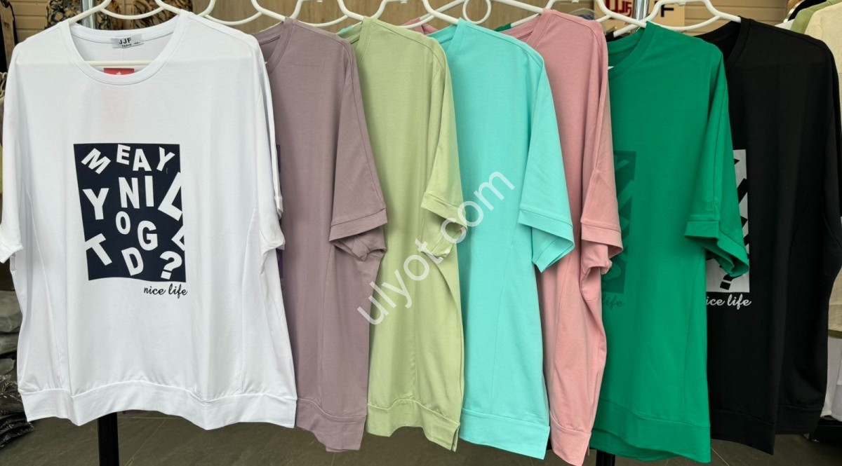 ФУТБОЛКА JJF (ONE SIZE 4XL) MEAY МІКС