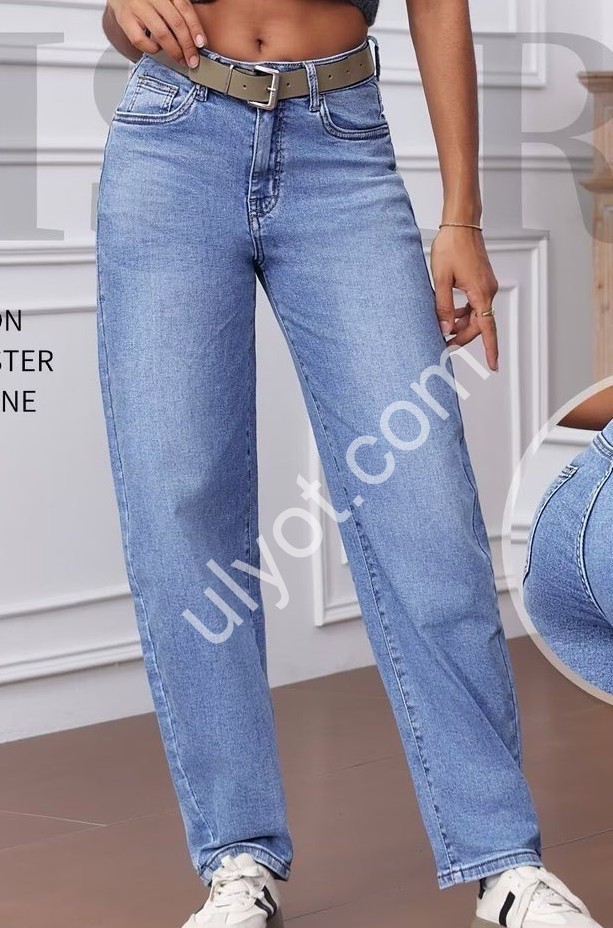 ДЖИНСЫ M.SARA (S-2XL) Т.СИНИЙ 1102-4