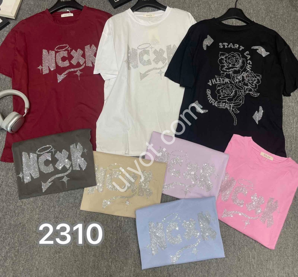 ФУТБОЛКА (OVER SIZE) МИКС 2310