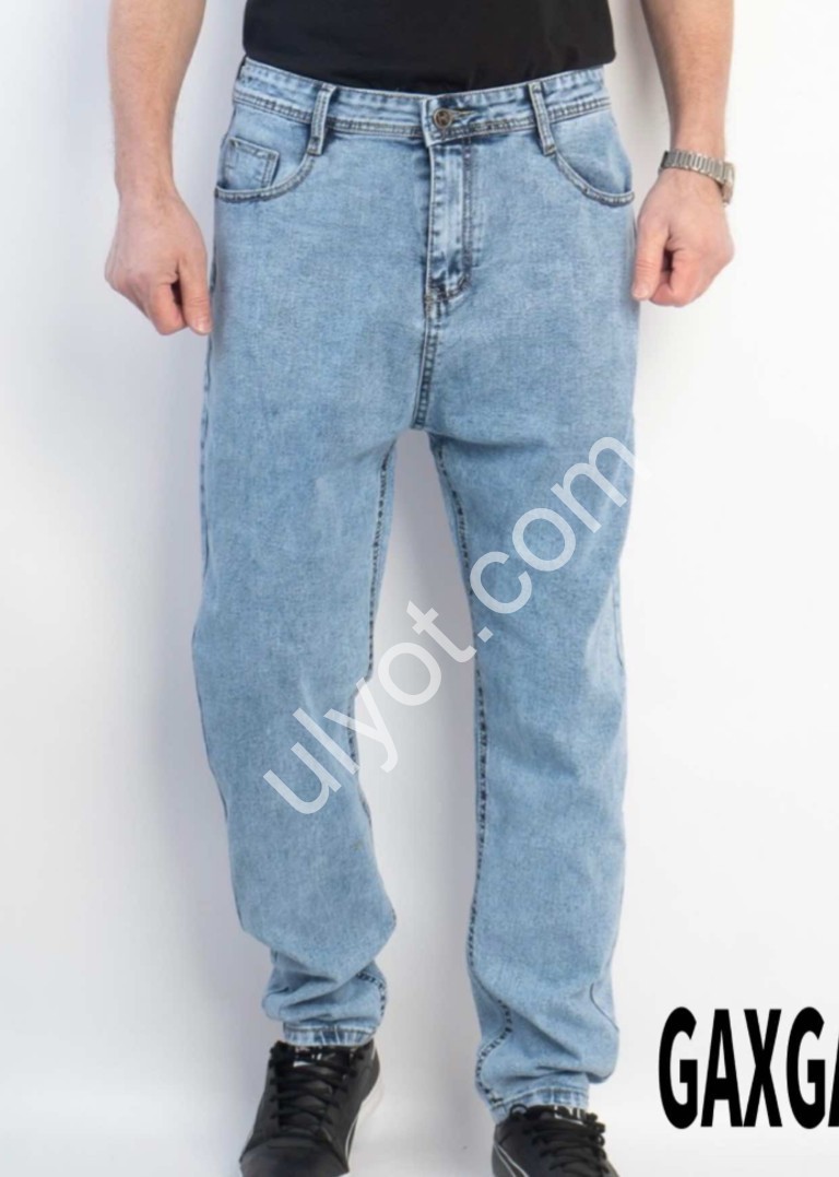 ДЖИНСЫ GAXGAX (32-42) ГОЛУБОЙ 1200