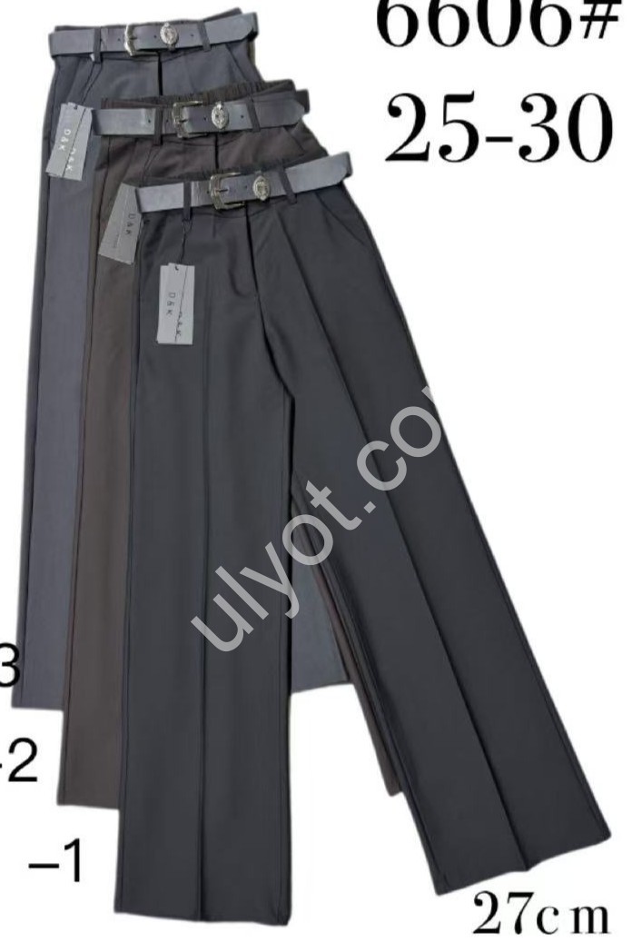 БРЮКИ (25-30) ЧЕРНЫЙ 6606/1