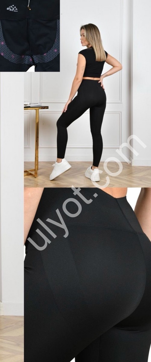 ЛЕГГИНСЫ (M-2XL) ЧЕРНЫЙ 2810