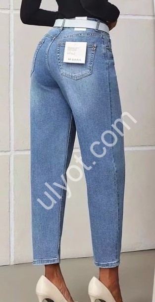 ДЖИНСЫ M.SARA (XS-XL) СИНИЙ 183-4