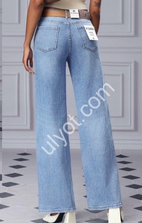 ДЖИНСИ M.SARA (S-2XL) СИНІЙ 3238-4