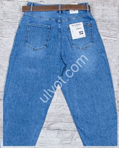 ДЖИНСЫ M.SARA (M-3XL) Т.СИНИЙ 325-4