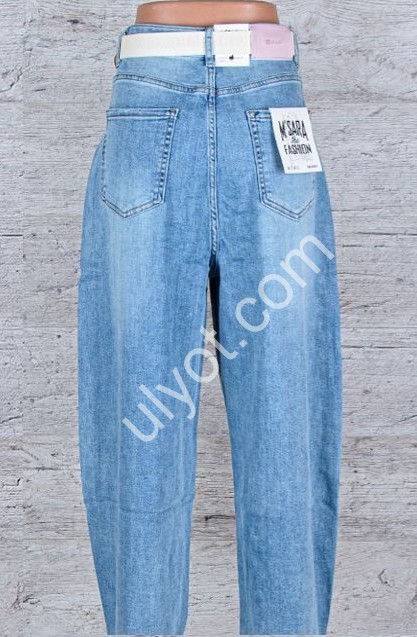 ДЖИНСЫ M.SARA (XS-XL) СИНИЙ 1386-Н