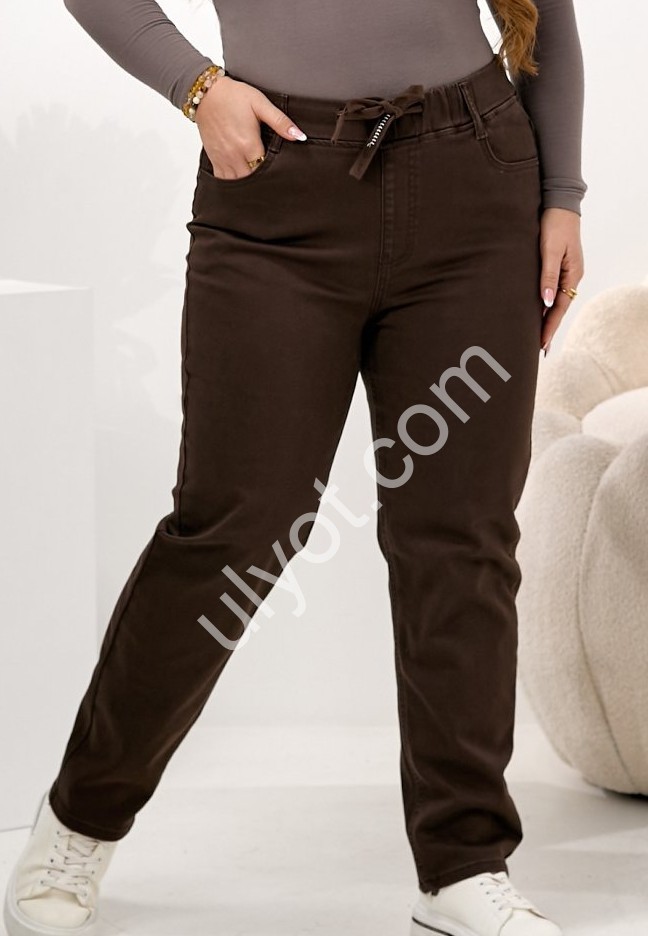 ДЖИНСЫ LIANA (30-36) ШОКОЛАД 578