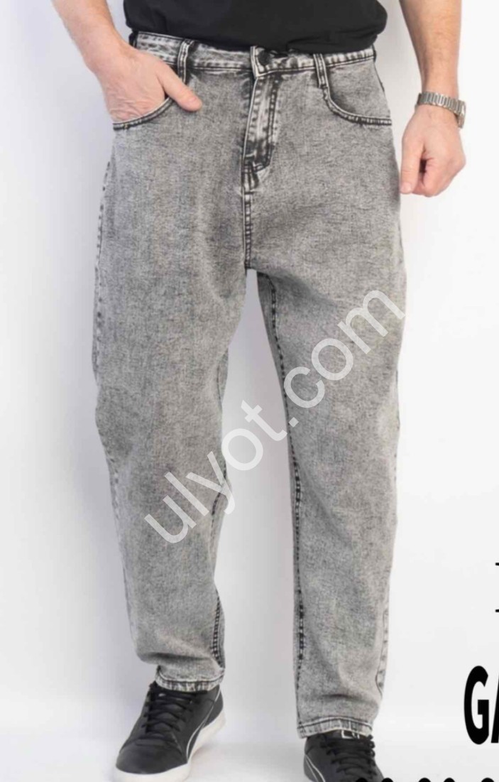 ДЖИНСЫ GAXGAX (28-36) СЕРЫЙ 1252