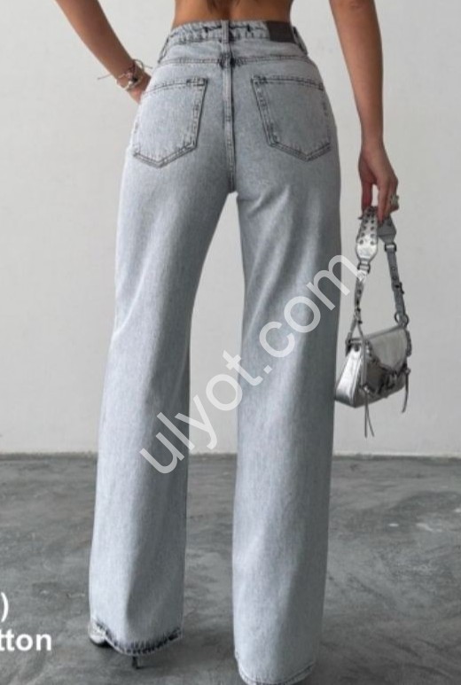 ДЖИНСЫ ZEO BASIC (34-42) СЕРЫЙ 5135