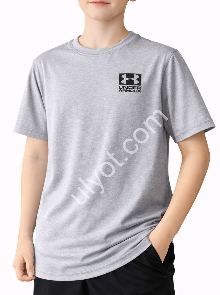 ФУТБОЛКА U18 (7-12 ЛЕТ) СВ.СЕРЫЙ 