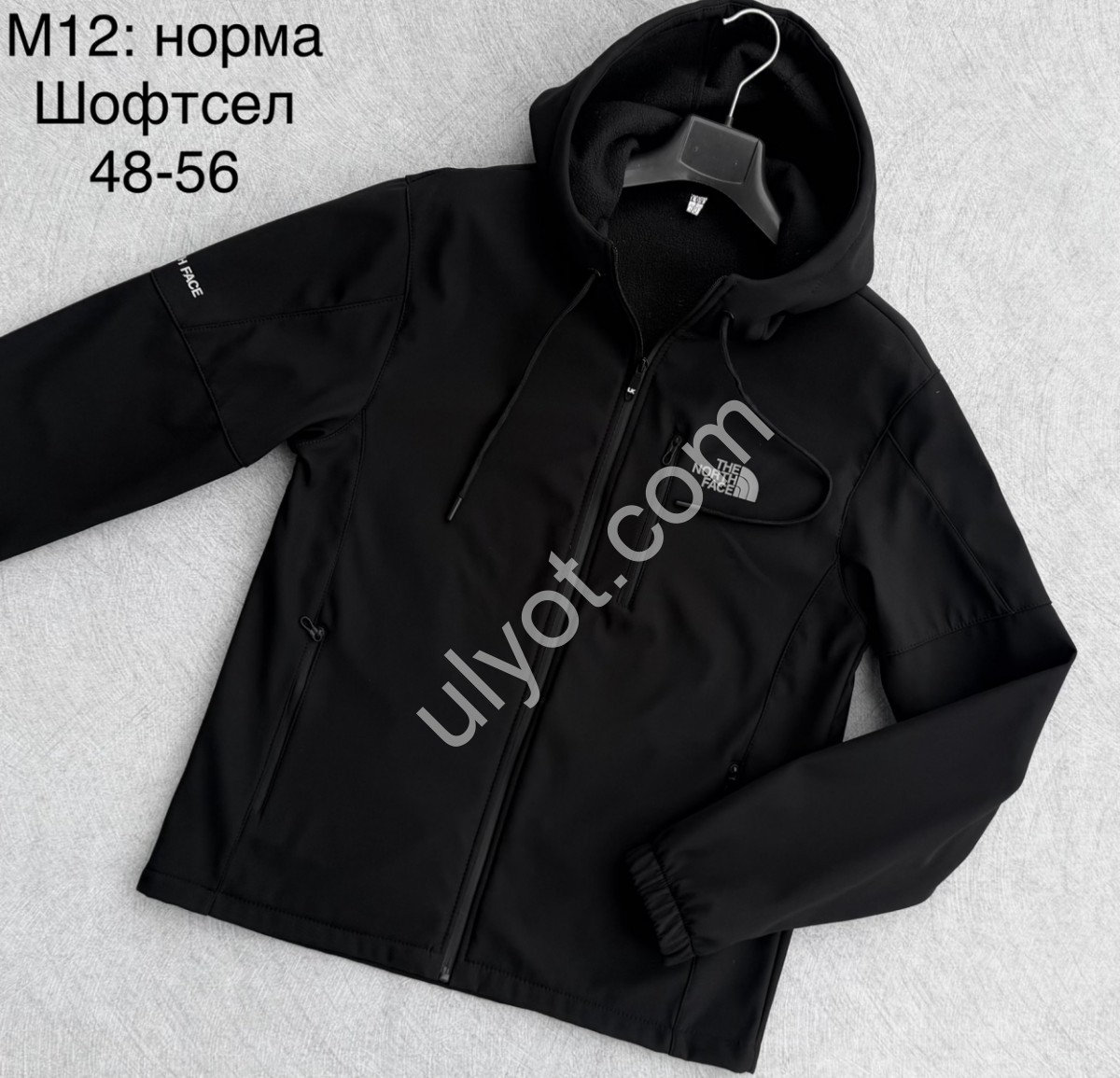 ВЕТРОВКА T48 (48-56) ЧЕРНЫЙ M12