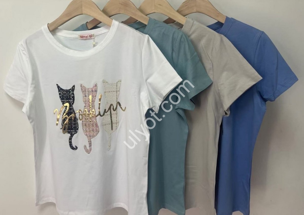 ФУТБОЛКА (ONE SIZE) КАМНИ МИКС 8507