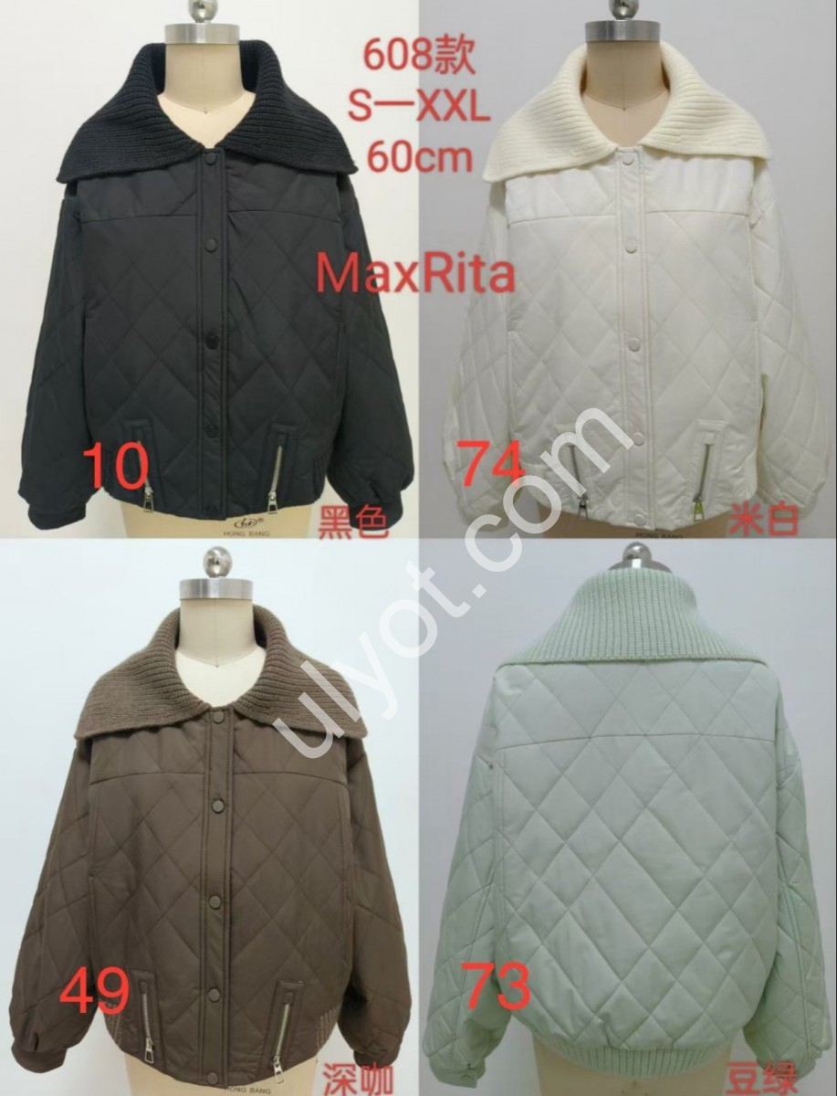 КУРТКА MAX RITA (S-2XL) ЧЕРНЫЙ 608-10